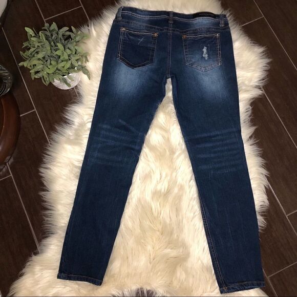 Twenty one black low rise jeggings flex denim sz 11/12 - Picture 4 of 7